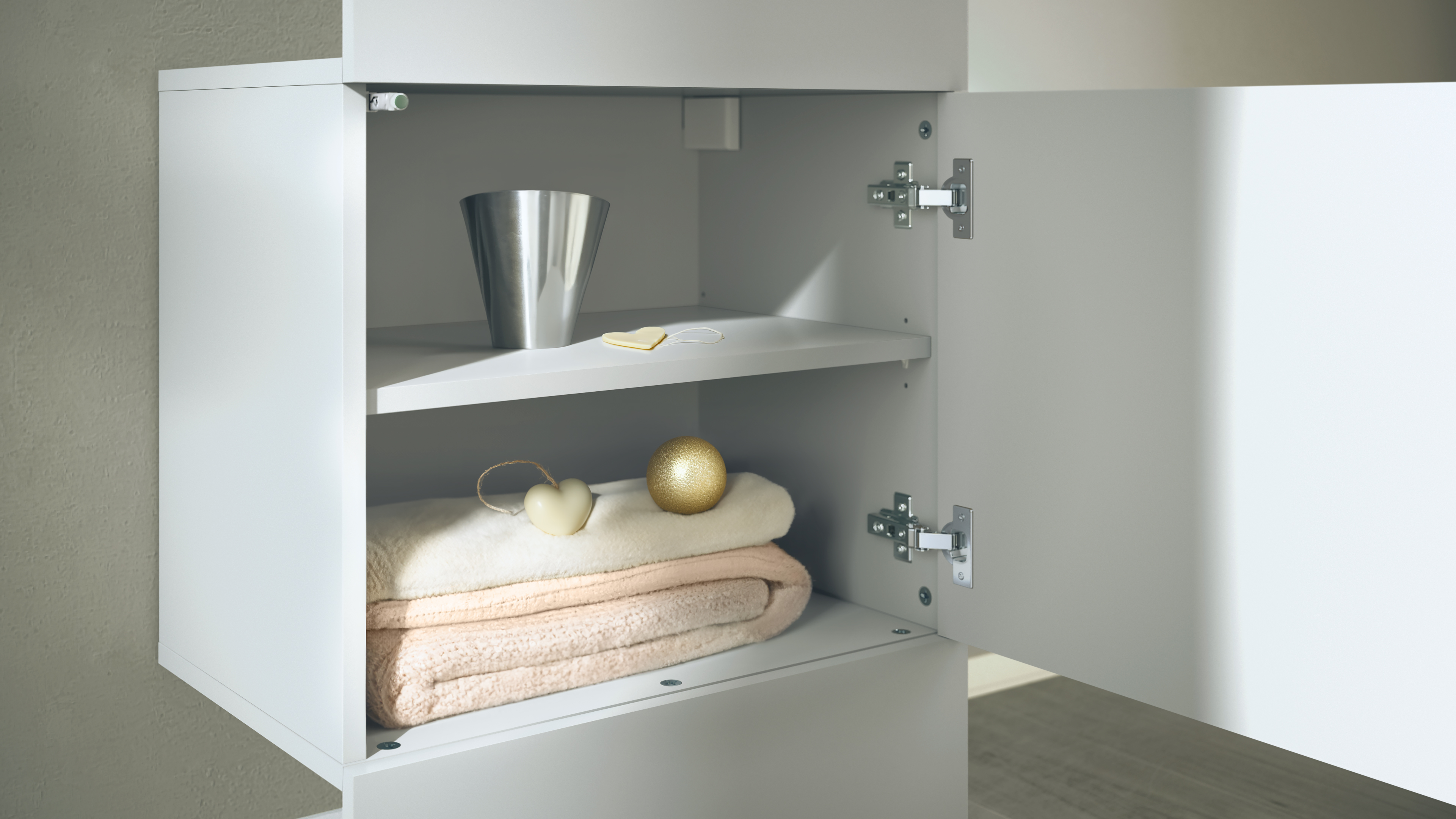 Garderobe Carlton Neo 1-tlg. mit Spiegel, Kleiderstange & Wandschrank Weiß matt (52 x 193 x 35 cm)