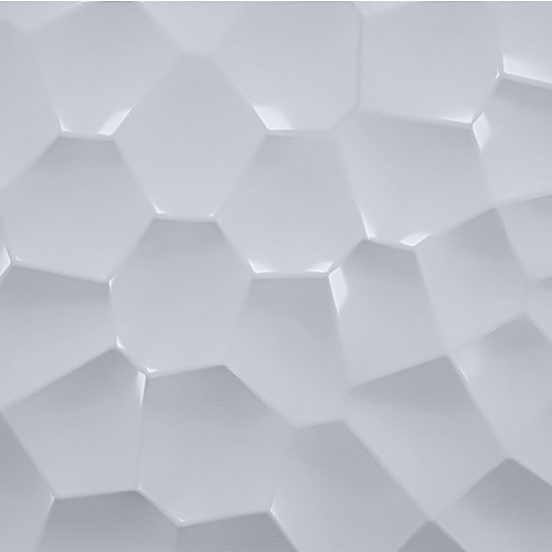 Fronten in Weiß Hochglanz Calypso mit 3D Struktur
