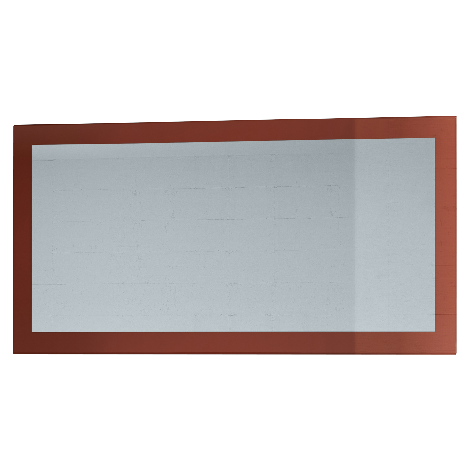 Spiegel Lima 110cm mit Rahmen im modernen Stil Bordeaux Hochglanz (110 x 52 cm)