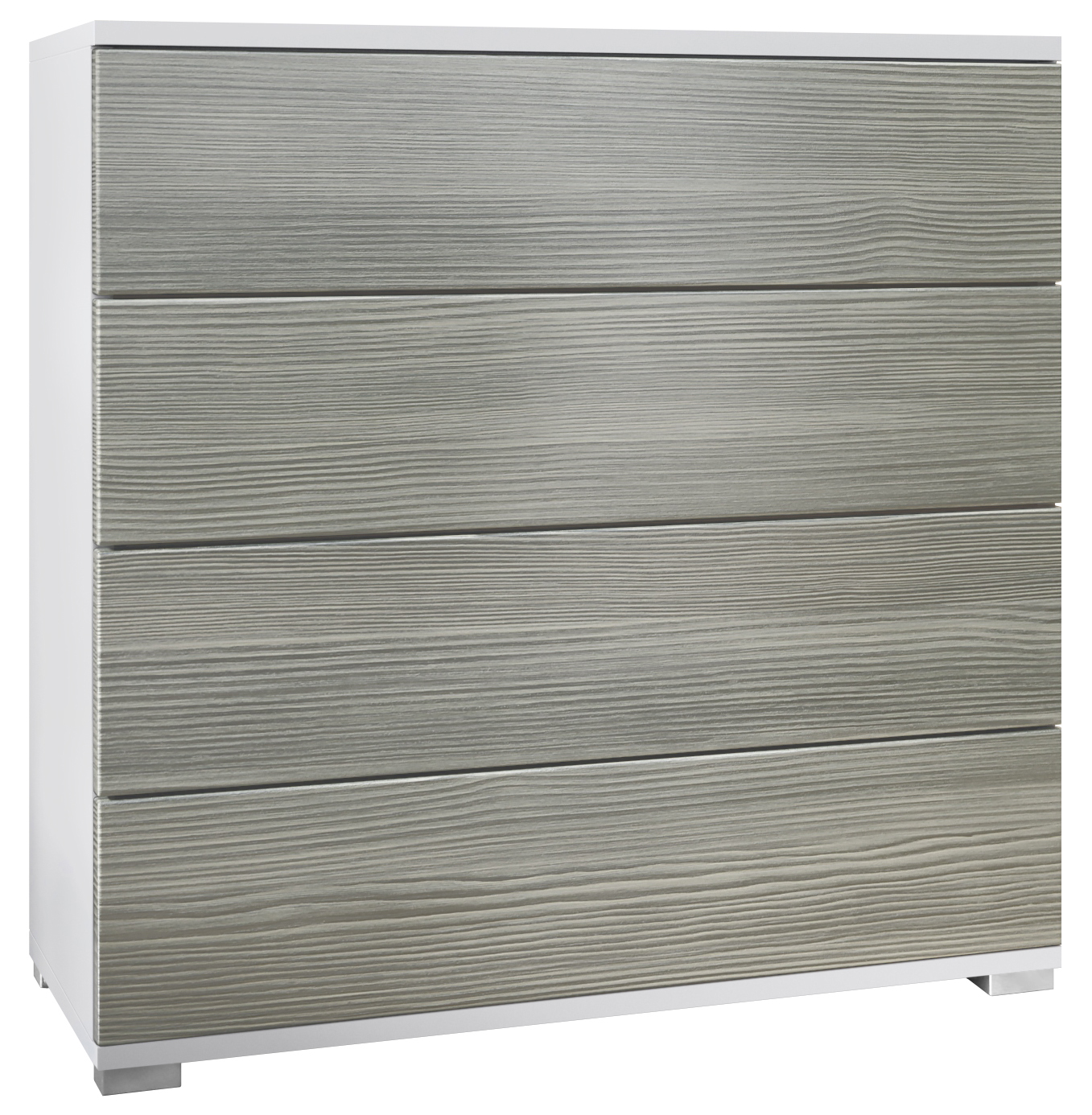 Kommode Pavos V3 mit 4 Schubladen Weiß matt/Avola-Anthrazit (76 x 76 x 35 cm) Kommode Pavos V3 mit 4 Schubladen Weiß matt/Avola-Anthrazit (76 x 76 x 35 cm)